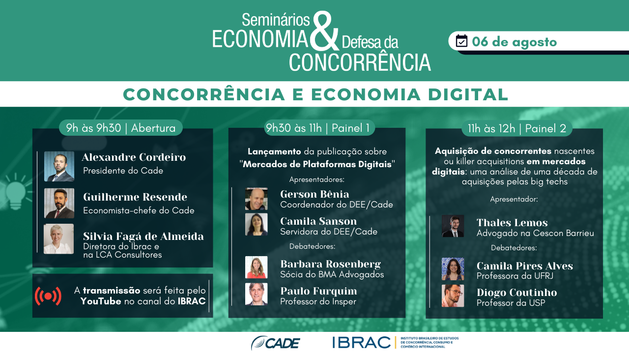 Seminário Economia & Defesa da Concorrência | Concorrência e Economia Digital